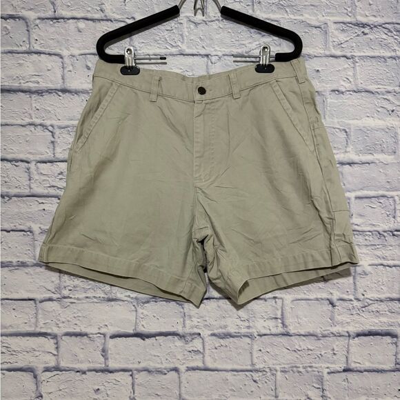 PATAGONIA STAND UP KHAKI BEIGE ORGANIC COTTON SHORTS SIZE 34 CAMPING OUTDOOR - Picture 1 of 9